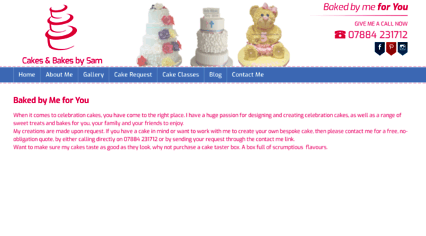 cakesandbakesbysam.co.uk