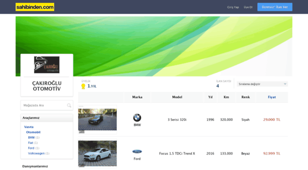 cakirogluotomotiv.sahibinden.com