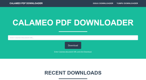 CALAMEO PDF Downloader