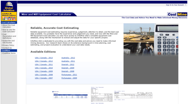 calc2007.costs.infomine.com