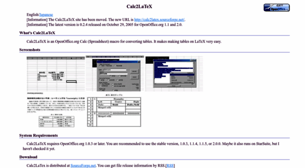 calc2latex.sourceforge.net