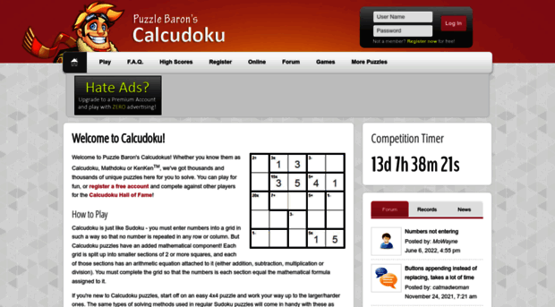 calcudoku.puzzlebaron.com