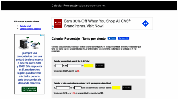 calcularporcentaje.net