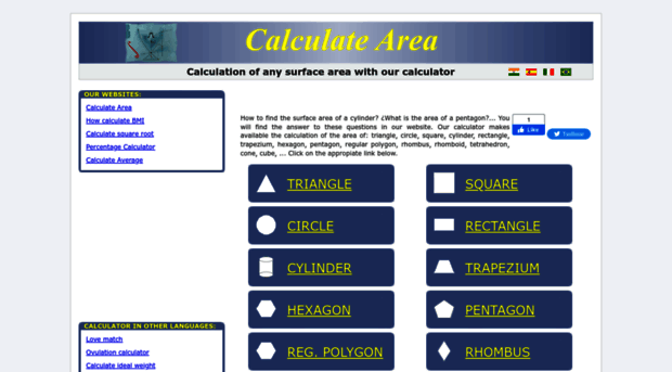 calculatearea.in