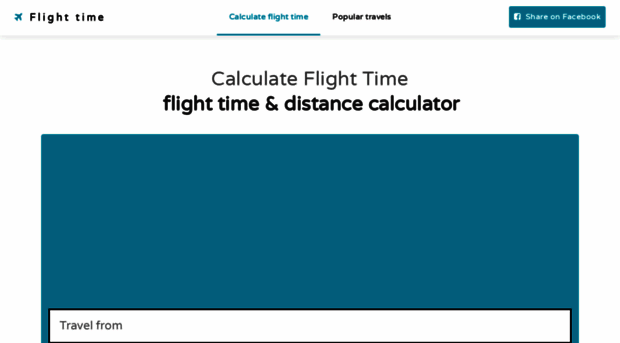 calculateflighttime.com