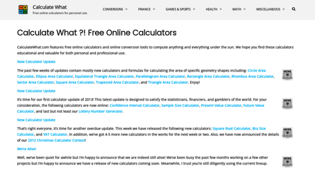 calculatewhat.com