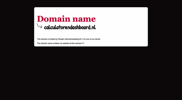 calculatorendashboard.nl