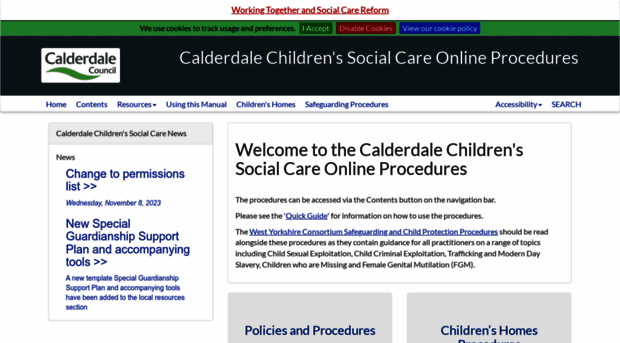 calderdalechildcare.proceduresonline.com