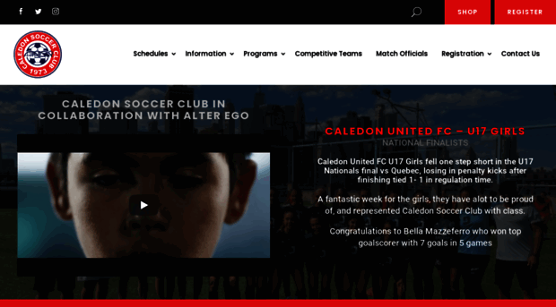 caledonsoccer.com