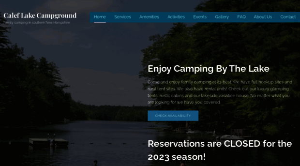 caleflakecampingarea.com