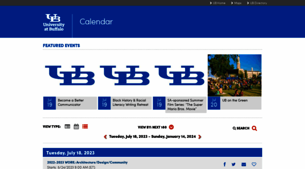 calendar.buffalo.edu