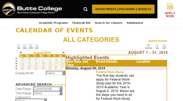 calendar.butte.edu