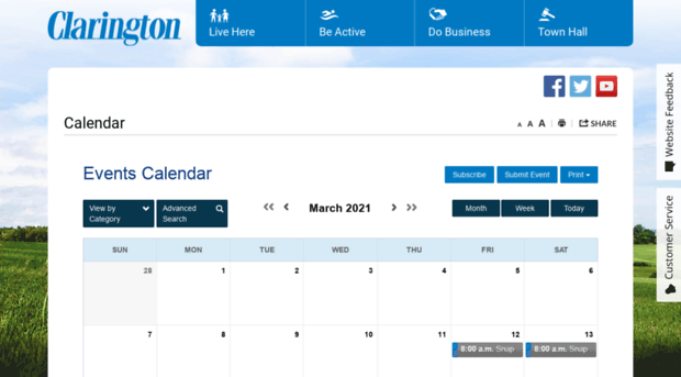 calendar.clarington.net