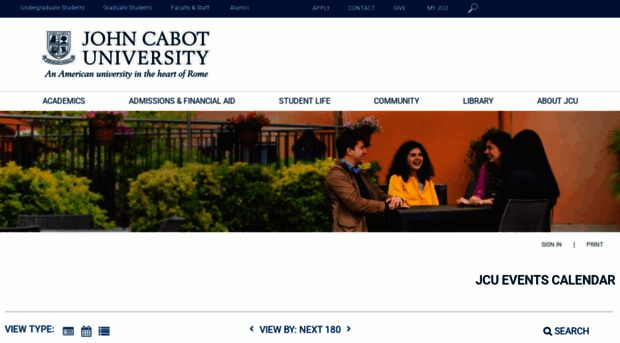 calendar.johncabot.edu