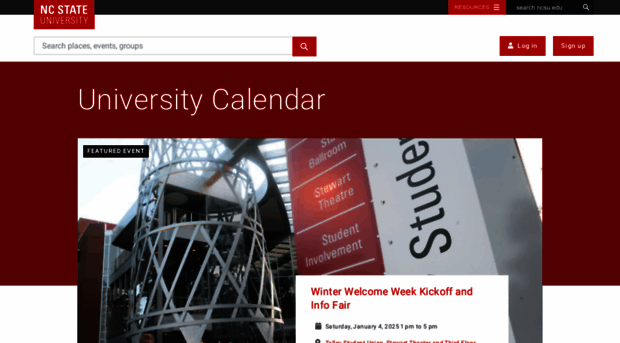 calendar.ncsu.edu