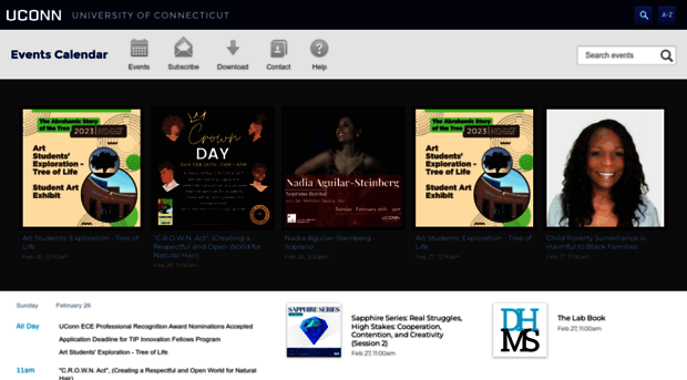 calendar.uconn.edu