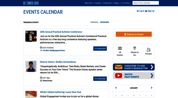 calendar.ucsc.edu