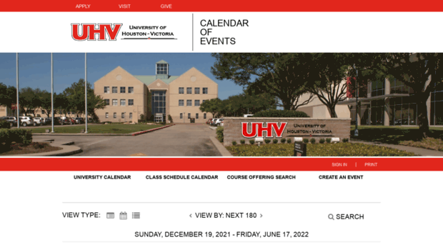 calendar.uhv.edu