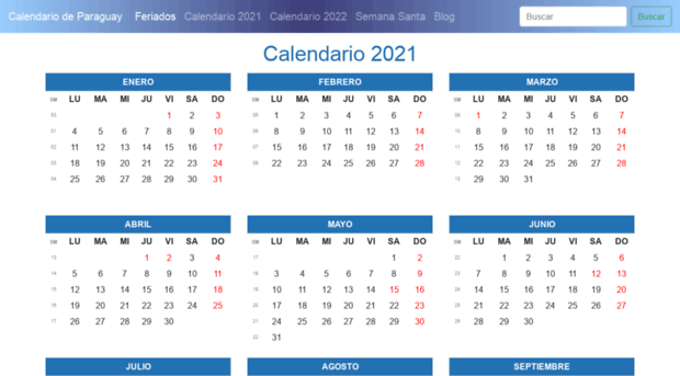 calendarioparaguay.com