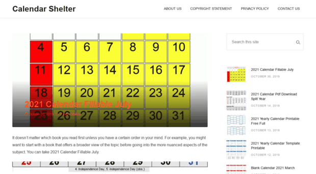 calendarshelter.com