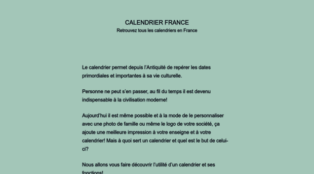 calendrier-france.fr