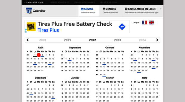 calendrier.live