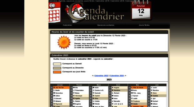 calendrieragenda.fr