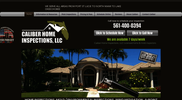 caliberhomeinspectionsfl.com