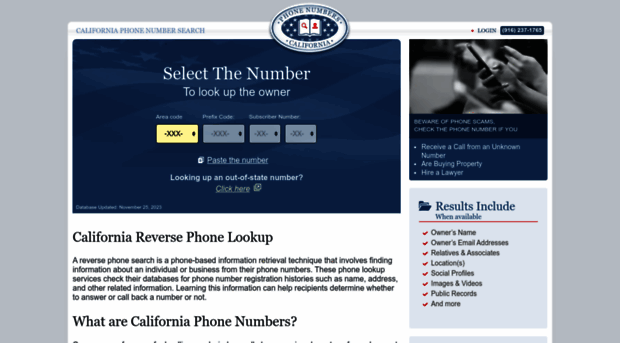 california.phonenumbers.org