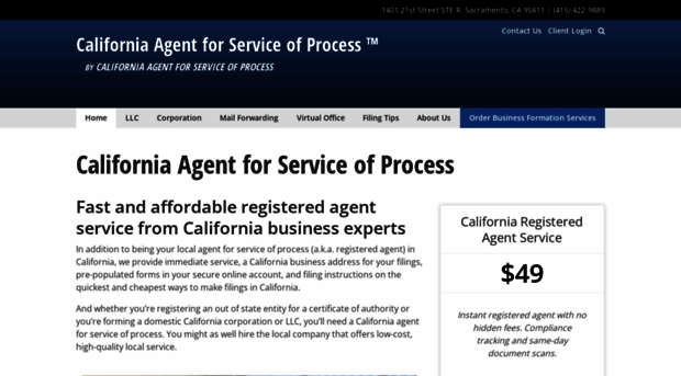 californiaagentforserviceofprocess.com