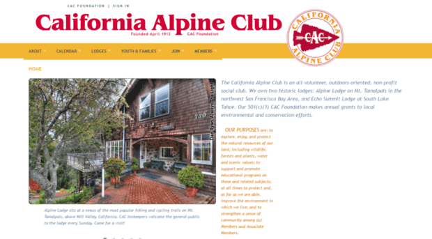 californiaalpineclub.org