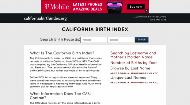 californiabirthindex.org