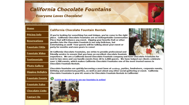 californiachocolatefountains.com