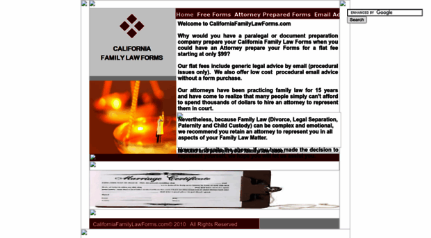 californiafamilylawforms.com