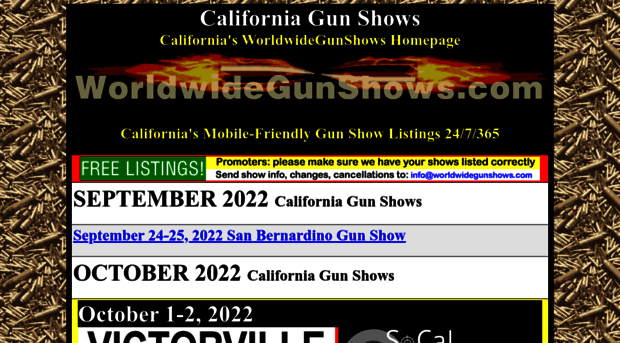 californiagunshows.net
