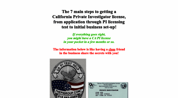 californiaprivateinvestigatorlicense.com