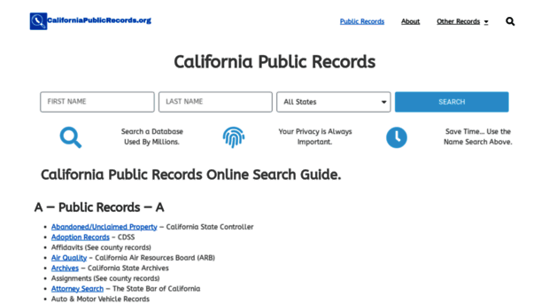 californiapublicrecords.org