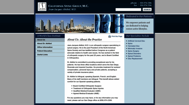 californiaspinegroup.com
