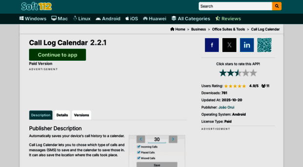 call-log-calendar.soft112.com