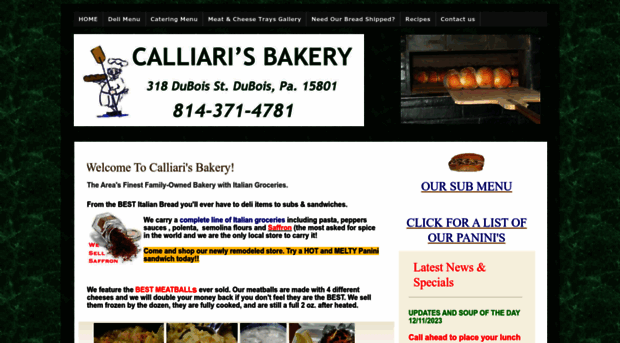 calliarisbakery.com