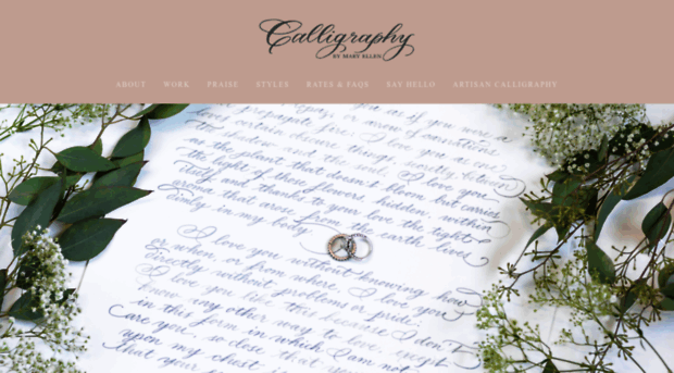 calligraphybymaryellen.com