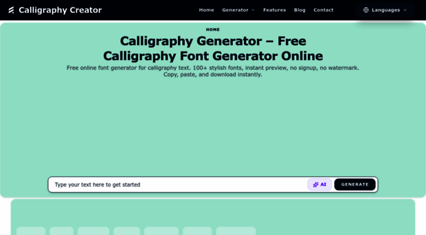calligraphycreator.com