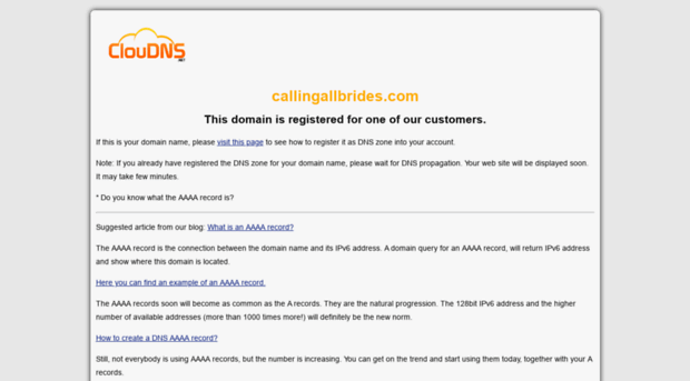 callingallbrides.com