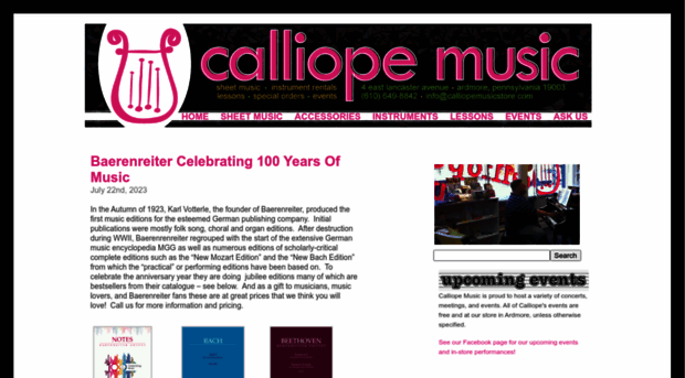 calliopemusicstore.com