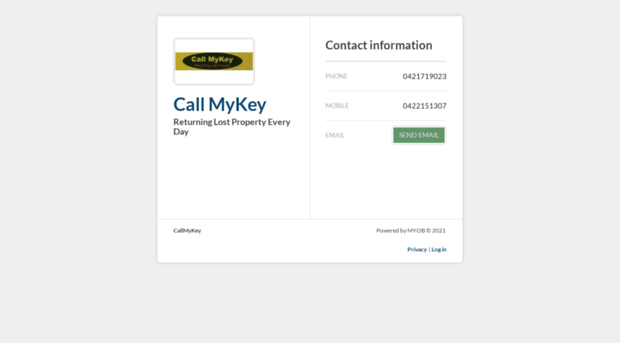 callmykey.myob.net