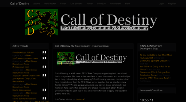 callofdestiny.guildwork.com