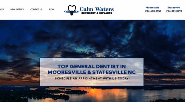 calmwatersdentistry.com