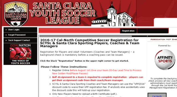 calnorth-santaclaraysl.affinitysoccer.com