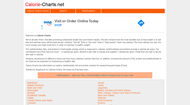 calorie-charts.net