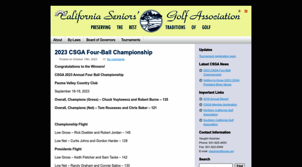 calseniorsgolf.com